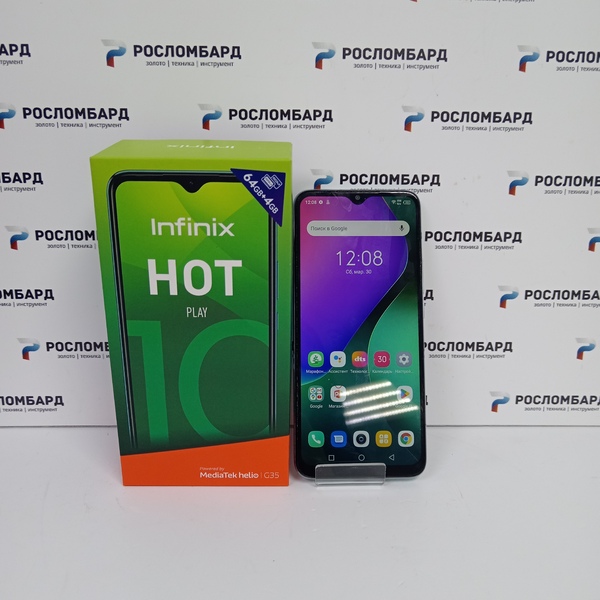 Смартфон Infinix Hot 10 play 4/64 ГБ